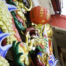 Chinese Style Dragon Statue Stock Photo Chinese Style Dragon Statue Stock Photo