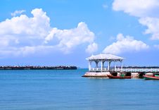 Beautiful Old Pavilion On Sichang Island At Sriracha Ampor ,chon Stock Photography Beautiful Old Pavilion On Sichang Island At Sriracha Ampor ,chon Stock Photography