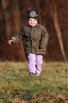 Little Boy Running Stock Photography Little Boy Running Stock Photography