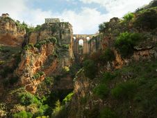 Puente Nuevo In El Tajo Gorge, Ronda. Royalty Free Stock Photo Puente Nuevo In El Tajo Gorge, Ronda. Royalty Free Stock Photo