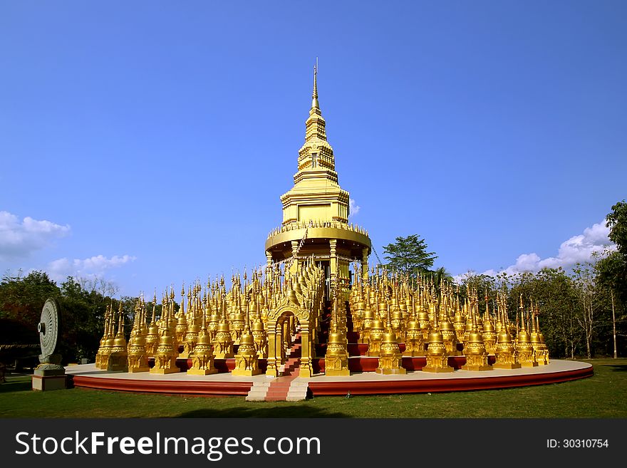 Stupa in Wat Pasawangboon, Saraburi, Thailand. Stupa in Wat Pasawangboon, Saraburi, Thailand