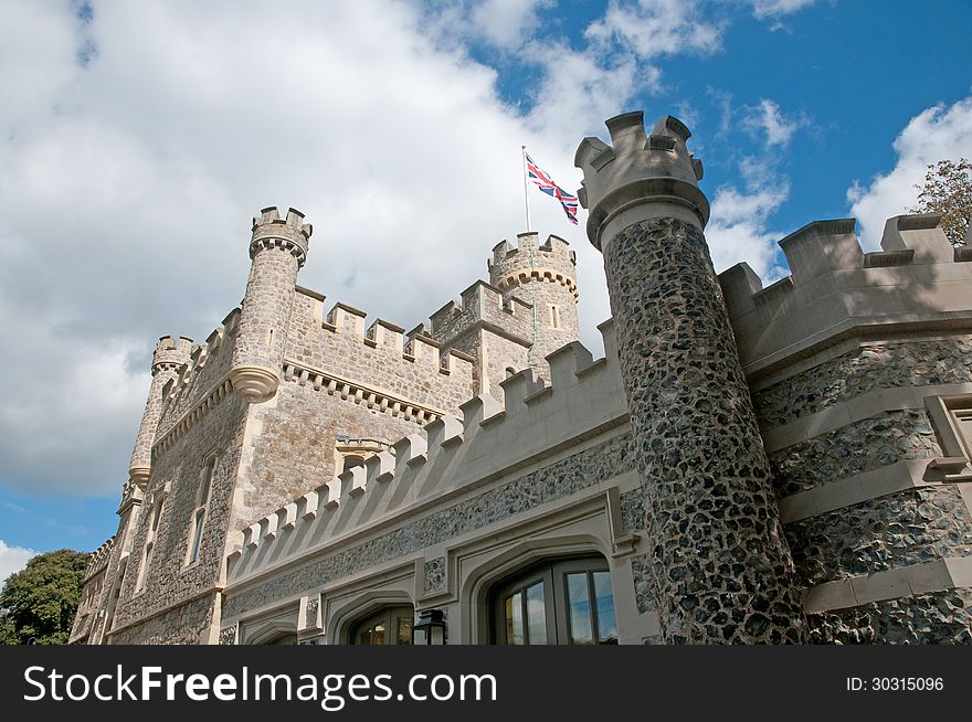 The castle at whitstable in kent in england. The castle at whitstable in kent in england