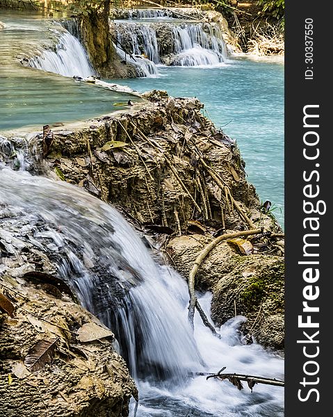 Kuang Si Falls - Waterfalls at Luang Prabang, Laos