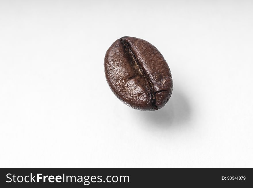 Coffee bean on a white background