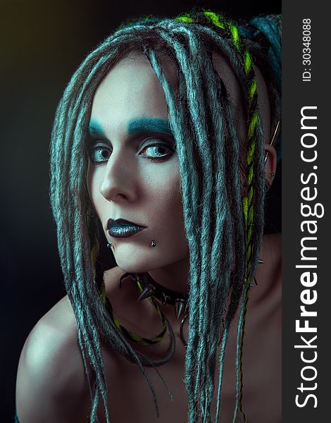 Young Woman With Dreadlocks