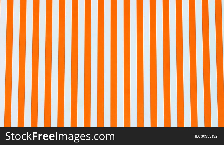 Striping white and orange vertical stripes
