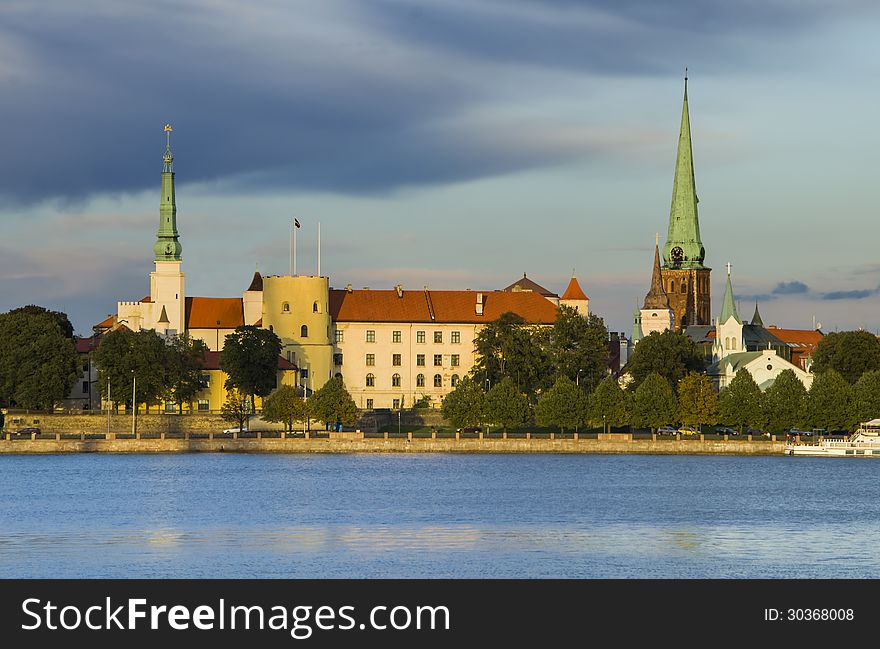 President palace in old city of Riga, Latvia, Europe