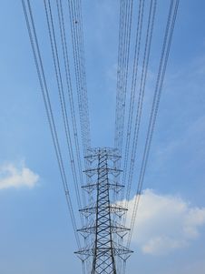 Line And Tower Royalty Free Stock Images Line And Tower Royalty Free Stock Images