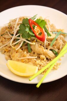 Pad Thai, Thai Signature Dish. Royalty Free Stock Photos Pad Thai, Thai Signature Dish. Royalty Free Stock Photos