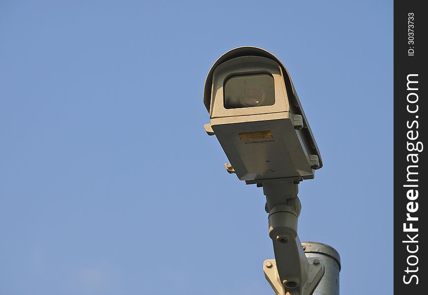 Cctv camera for watching in suny day. Cctv camera for watching in suny day