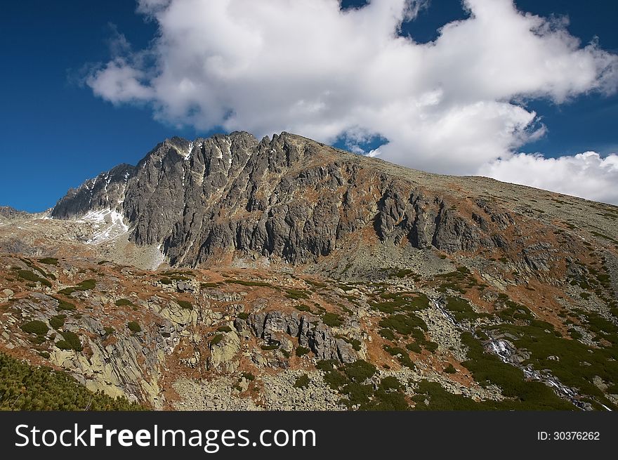 View of the Slovak mountains. View of the Slovak mountains