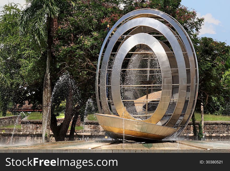 The Fountain In Georg Town. Penang Island