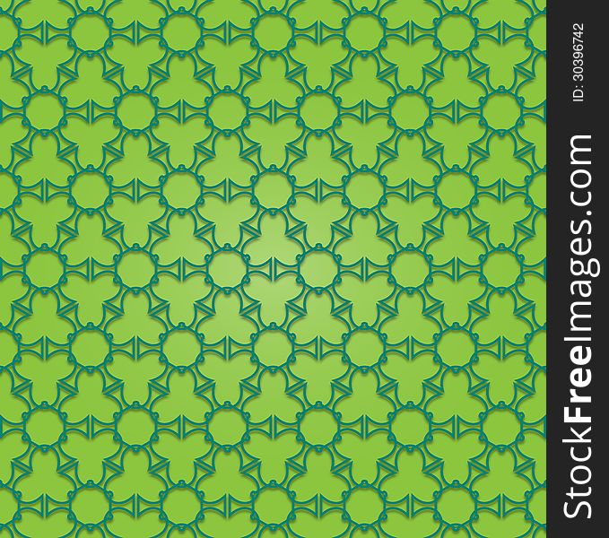 Abstract green hexagonal pattern created with crosses. Abstract green hexagonal pattern created with crosses