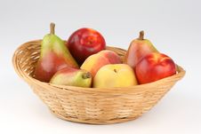 Basket Of Mixed Fruits Royalty Free Stock Image
