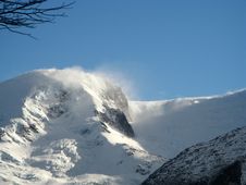 Snow Blowing Royalty Free Stock Image Snow Blowing Royalty Free Stock Image