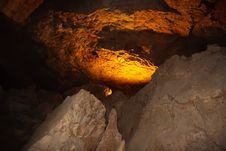 Light In The Grotto Stock Images