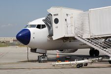 Airplane Boarding Royalty Free Stock Image Airplane Boarding Royalty Free Stock Image