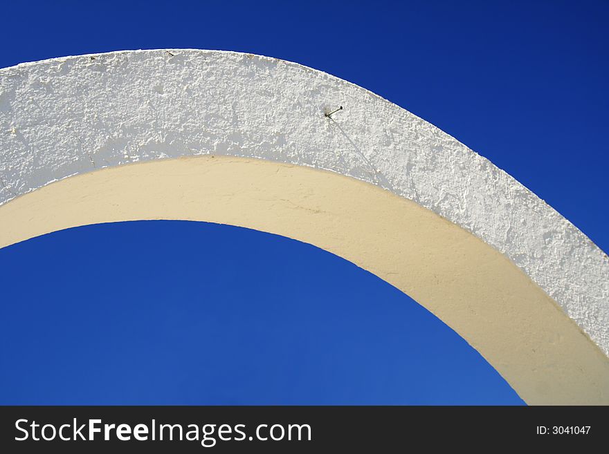 Arch with the blue sky in the background