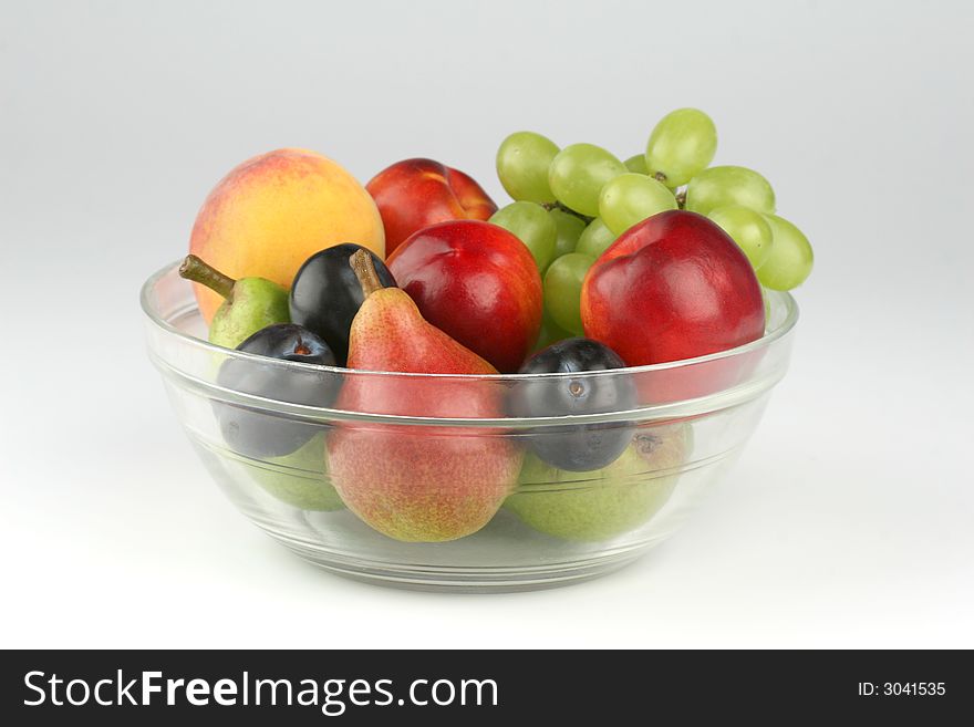 Mixed fruits on a dish