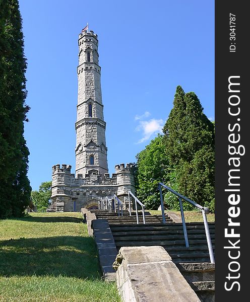 An castle like monument in Stoner Creek from the war in 1813, the
American against the British. Close-up picture. An castle like monument in Stoner Creek from the war in 1813, the
American against the British. Close-up picture.