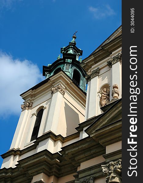 Exterior of roman catholic cathedral church. Exterior of roman catholic cathedral church