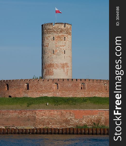Famous Wisloujscie fortress in Gdansk