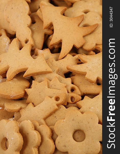 Close up of gingerbread cookies