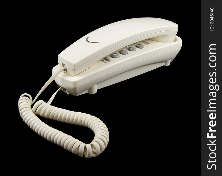 Telephone set isolated