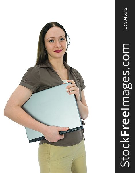 Business Woman And Laptop