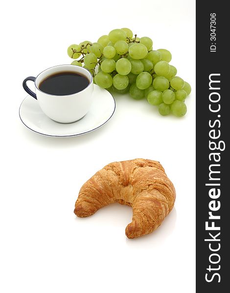 Croissant, Cup Of Coffee