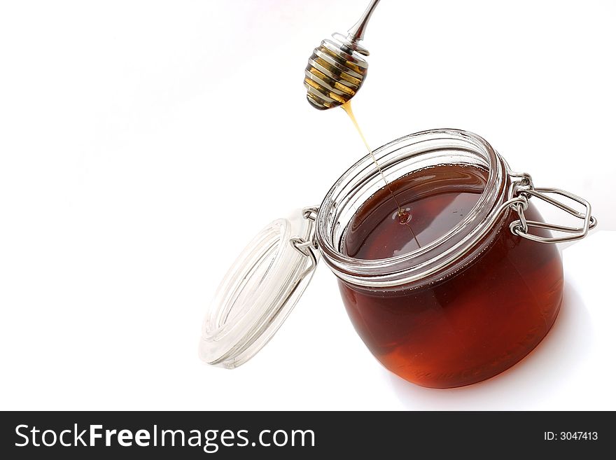 Honey isolated on a white background