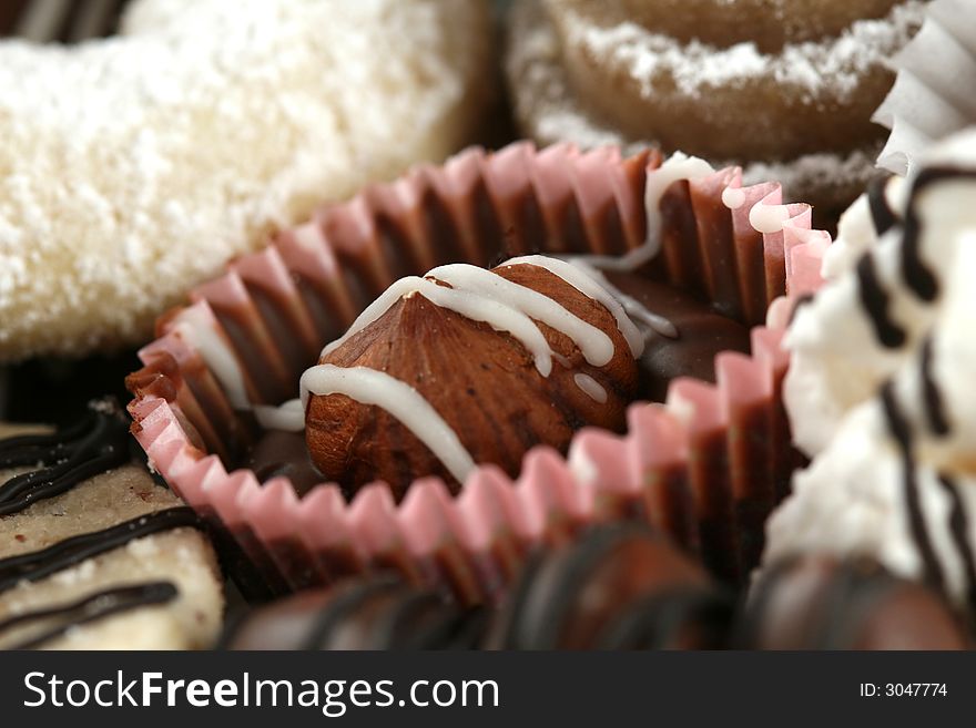 Close up of christmas cookies