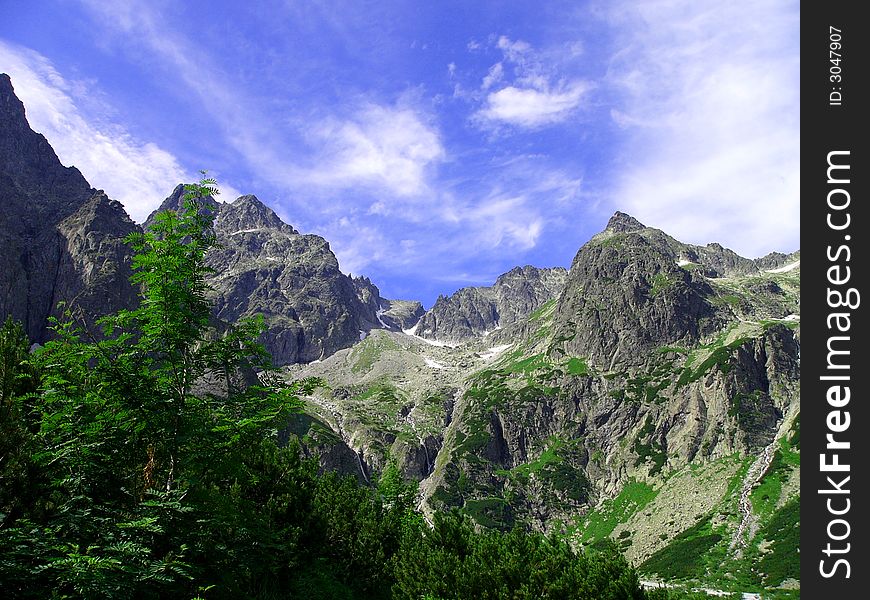 High Tatras Mountains in Slovak republic.