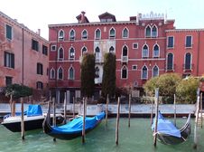 Gondolas In Venice Stock Photos