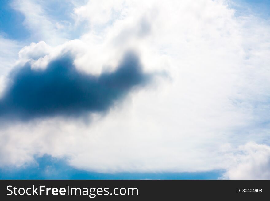 Blue sky with white clouds