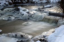 River In The Winter. Royalty Free Stock Images