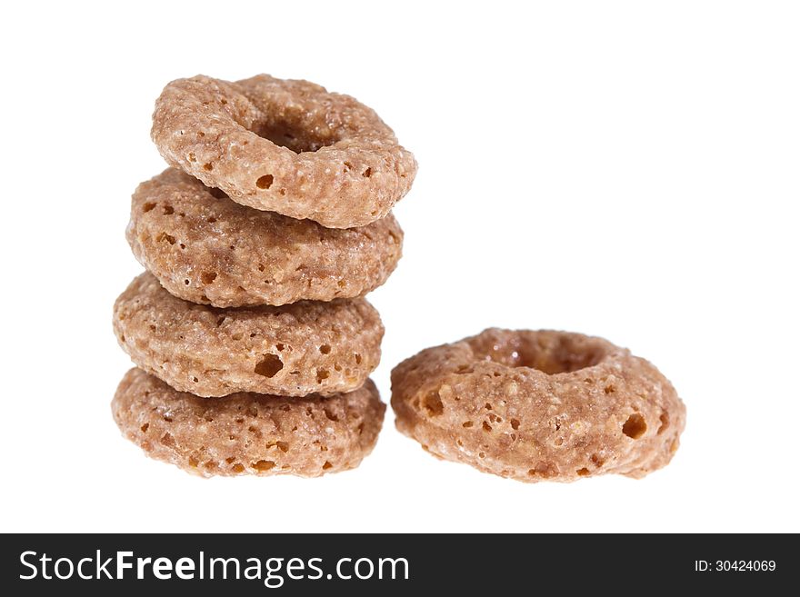 Cereals ring isolated on white