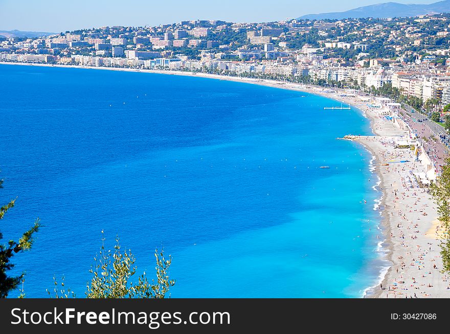 Great coast view of french riviera, Nice. Great coast view of french riviera, Nice