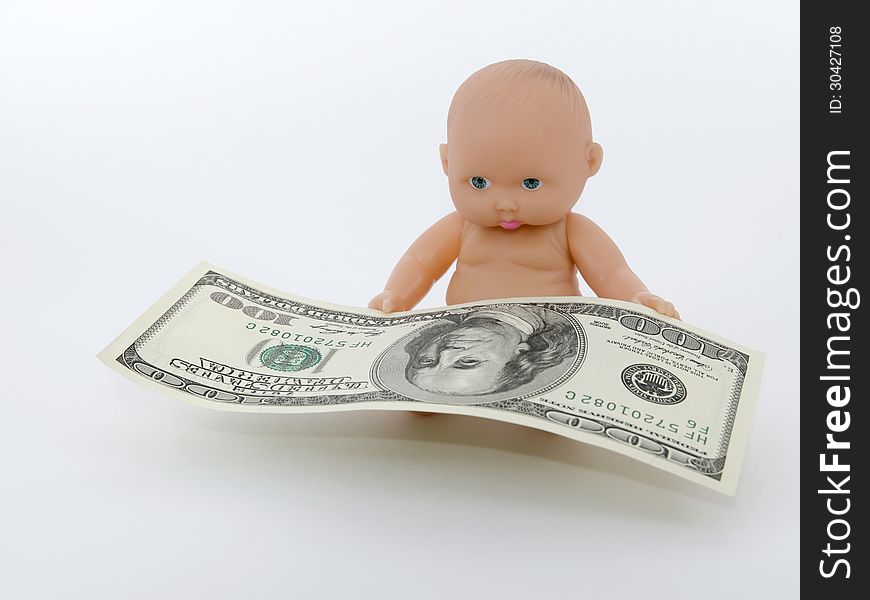 Child-toy holds a hundred dollars