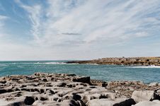 The Rolling Hills Of Burren And Atlantic Ocean Royalty Free Stock Photos The Rolling Hills Of Burren And Atlantic Ocean Royalty Free Stock Photos