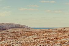 The Rolling Hills Of Burren And Atlantic Ocean Royalty Free Stock Image The Rolling Hills Of Burren And Atlantic Ocean Royalty Free Stock Image