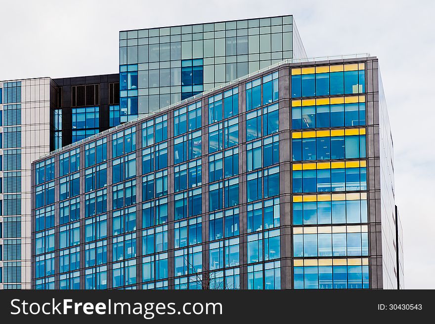 Glass windows in building, abstract image of architecture. Glass windows in building, abstract image of architecture