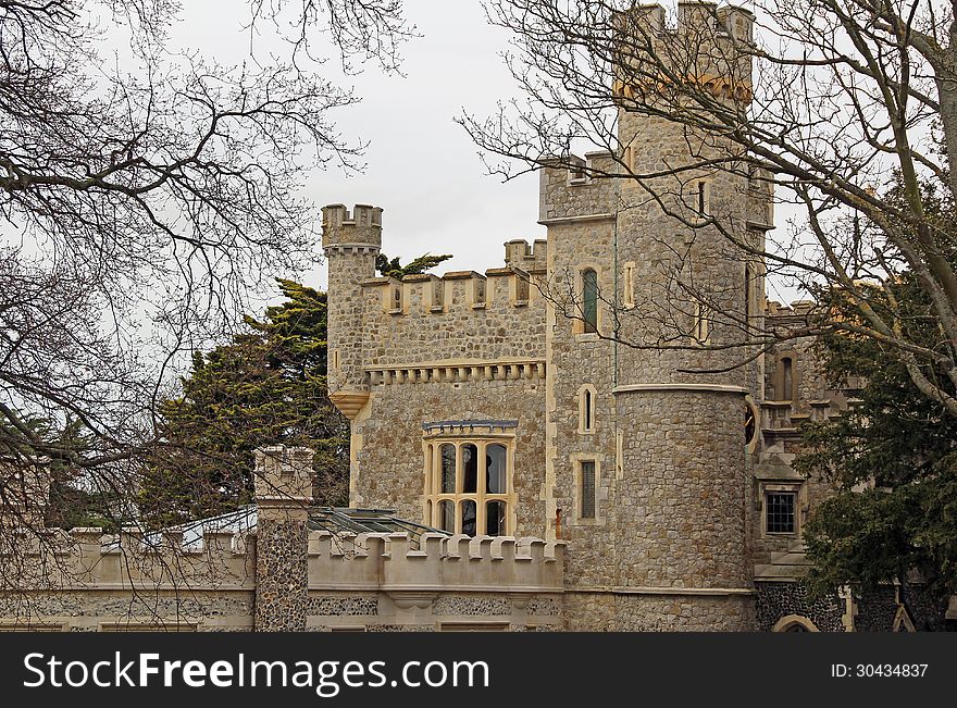 Whitstable Castle Through Trees