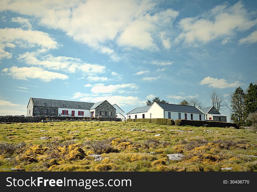 Old fashioned visitor centre in The Burren, Ireland. Old fashioned visitor centre in The Burren, Ireland.