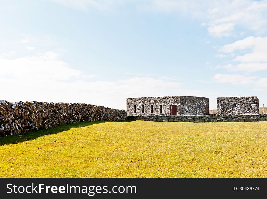 Old fashioned visitor centre in The Burren, Ireland. Old fashioned visitor centre in The Burren, Ireland.