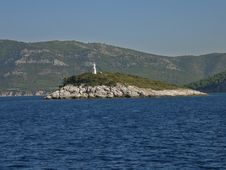 Island And Lighthouse Stock Image Island And Lighthouse Stock Image