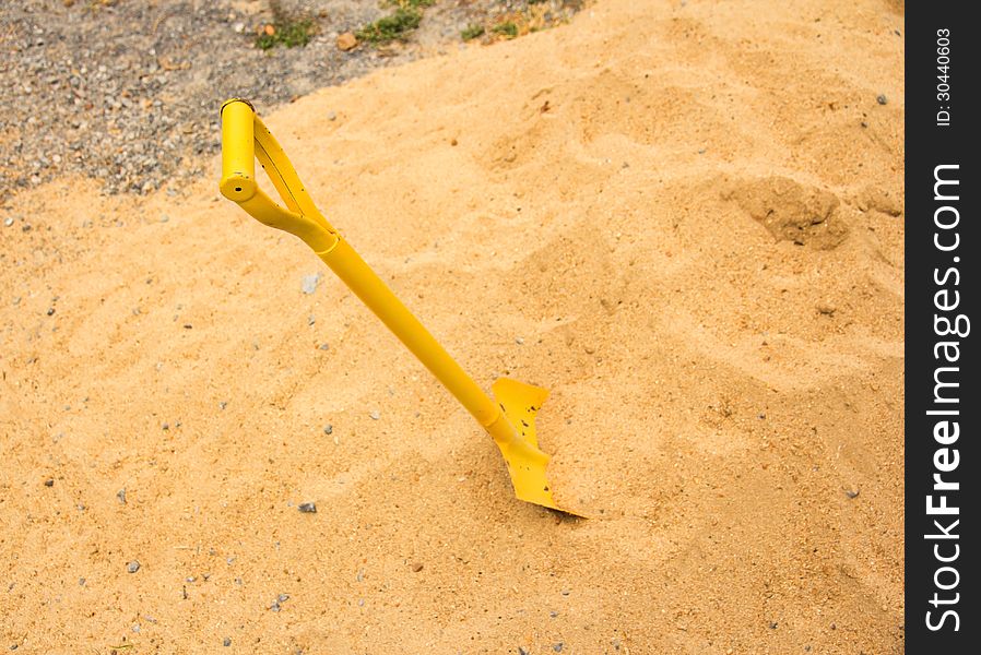 Yellow Shovel. - Free Stock Images & Photos - 30440603