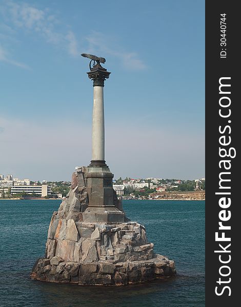 The Sunken Ships Monument. Sevastopol. Crimea.