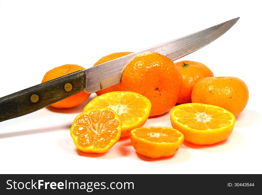 Cut Oranges.