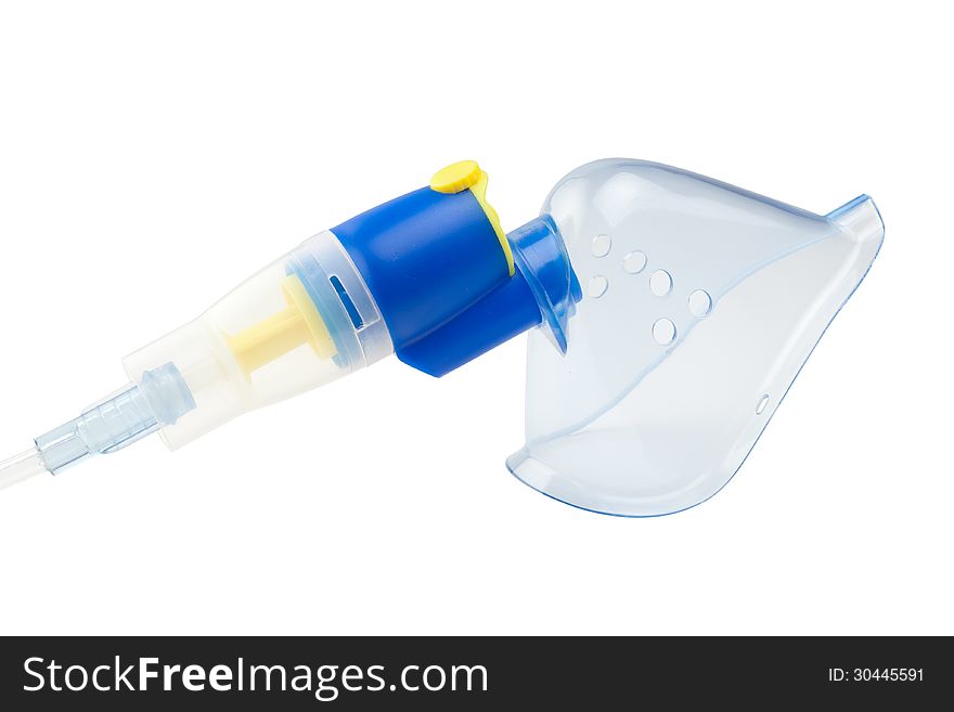 Inhaler mask for inhalation therapy with nebuliser. Inhaler mask for inhalation therapy with nebuliser